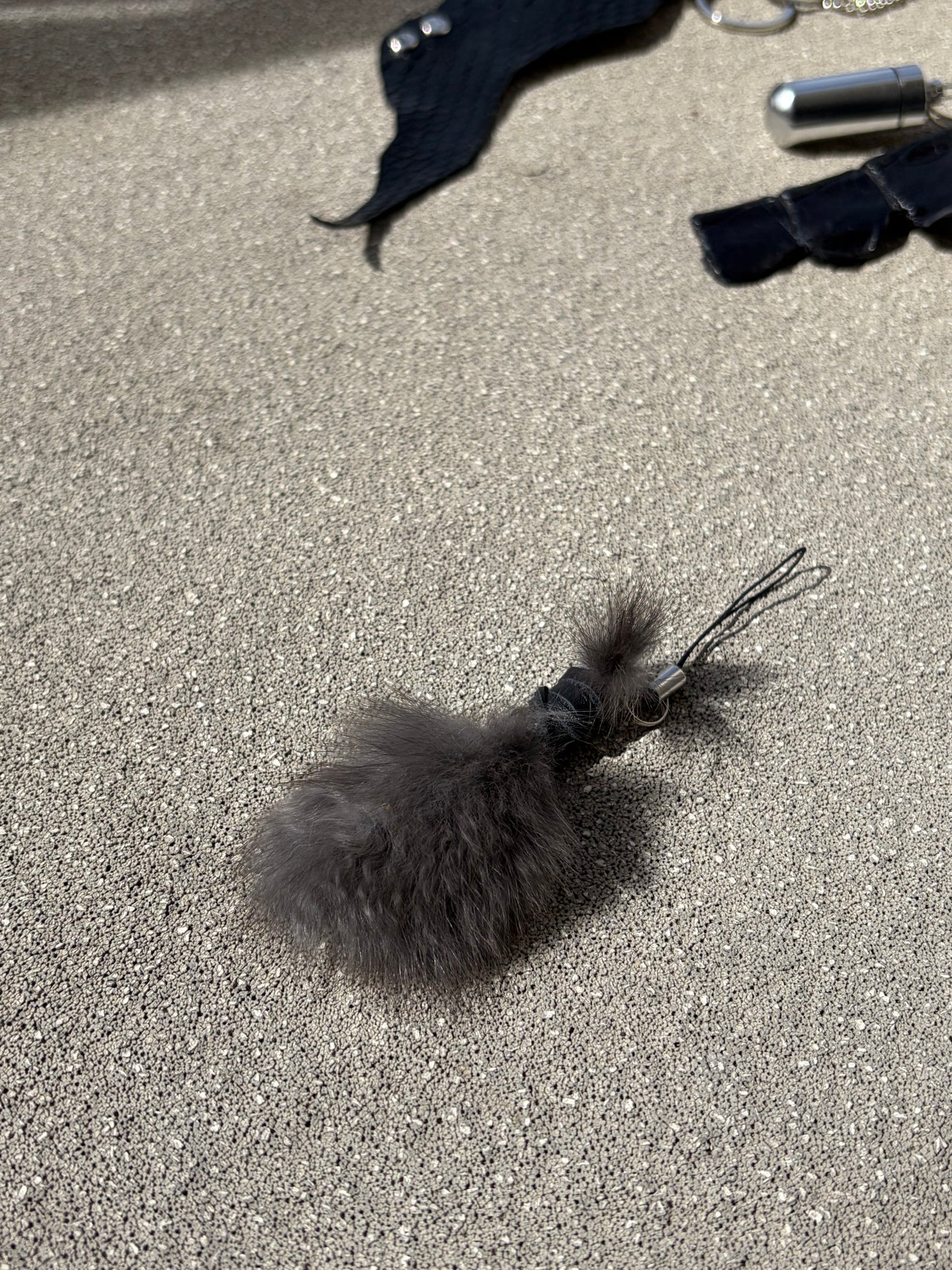rabbit thigh key chain accessory